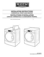 Maytag Commercial W11033207C Instructions D'installation