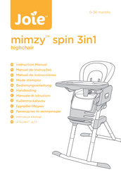 Joie mimzy spin 3in1 Mode D'emploi