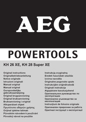 Aeg KH 26 XE Notice Originale