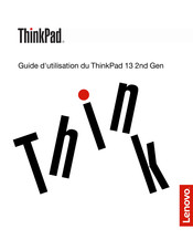 Lenovo ThinkPad 13 2nd Gen Guide D'utilisation
