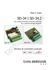 tams elektronik SD-34 Mode D'emploi