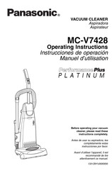 Panasonic Performance Plus PLATINUM MC-V7428 Manuel D'utilisation