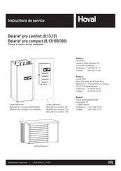 Hoval Belaria pro compact 300 Instructions De Service