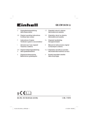 EINHELL GE-CM 36/36 Li Instructions D'origine