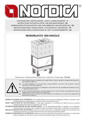 Nordica MONOBLOCCO 800 ANGOLO Instructions Pour L'installation