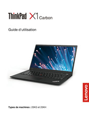 Lenovo ThinkPad X1 Carbon 20KH Guide D'utilisation