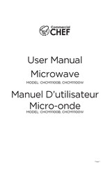 Commercial CHEF CHCM11100B Manuel De L'utilisateur