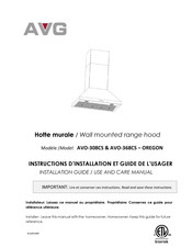 AVG AVO-308CS Instructions D'installation Et Guide De L'usager
