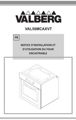VALBERG VAL56MCAXVT Notice D'installation Et D'utilisation