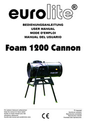 EuroLite Foam 1200 Cannon Mode D'emploi