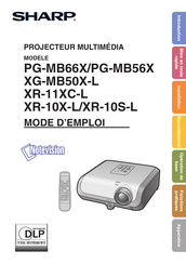 Sharp Notevision PG-MB66X Mode D'emploi