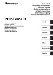 Pioneer PDP-S02-LR Mode D'emploi