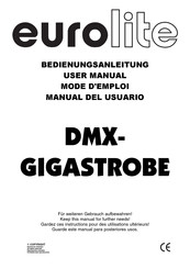 EuroLite DMX-GIGASTROBE Mode D'emploi