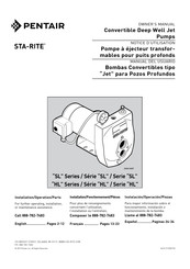 Pentair STA-RITE SLD-L 3/4 HP Notice D'utilisation