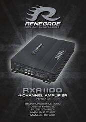 Renegade RXA 1100 Mode D'emploi