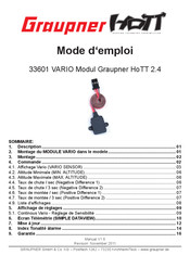 GRAUPNER 33601 Mode D'emploi