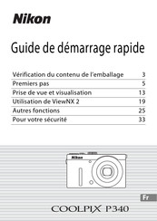 Nikon COOLPIX P340 Guide De Démarrage Rapide