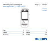 Philips Pocket Memo DPM7700 Mode D'emploi