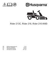 Husqvarna Rider 216 Manuel D'utilisation