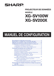 Sharp XG-SV200X Manuel De Configuration