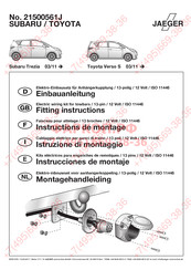 Jaeger 21500561J Mode D'emploi