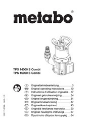 Metabo TBS 14000 S Combi Instructions D'utilisation Originales