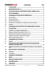 Powerplus POWE20020 Mode D'emploi