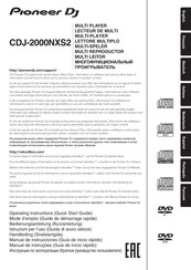 PIONEER DJ CDJ-2000NXS2 Mode D'emploi