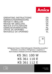 Amica KS 361 112 E Notice D'utilisation