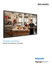 Philips BDL4660EL Manuel De L'utilisateur