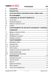 Powerplus XQ POWXQG3050 Mode D'emploi