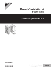 Daikin VRV IV-S Manuel D'installation Et D'utilisation