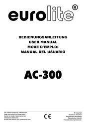 EuroLite AC-300 Mode D'emploi