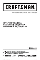 Craftsman CMCG400 Guide D'utilisation