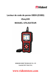 Vident iEasy320 Manuel Utilisateur