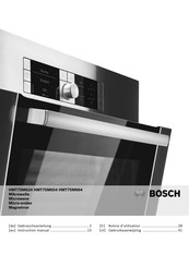 Bosch HMT75M624 Notice D'utilisation