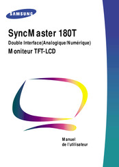 Samsung SyncMaster 180T Manuel De L'utilisateur