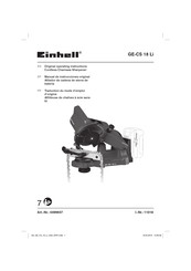 EINHELL 4499947 Traduction Du Mode D'emploi D'origine