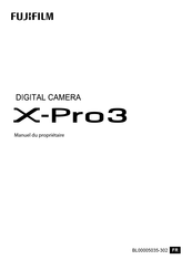 FujiFilm X-Pro3 Manuel Du Propriétaire