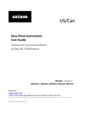 Krushr F86/021 Guide De L'utilisateur