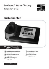 Tintometer Lovibond TurbiCheck Mode D'emploi