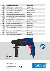 Güde BH 20 E Traduction Du Mode D'emploi D'origine