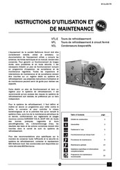 BAC VFL 721-L Instructions D'utilisation Et De Maintenance