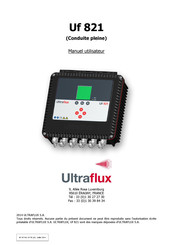 UltraFlux Uf 821 Manuel Utilisateur