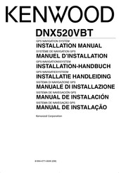 Kenwood DNX520VBT Manuel D'installation