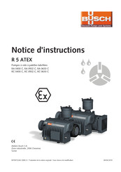 BUSCH R 5 RC 0502 C Notice D'instructions