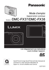 Panasonic Lumix DMC-FX38 Mode D'emploi