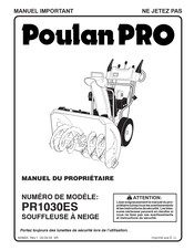 Poulan Pro PR1030ES Manuel Du Propriétaire