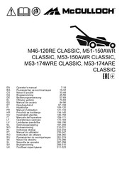 McCulloch M46-120RE CLASSIC Manuel D'utilisation