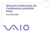Sony VAIO PCG-GRX516MD Manuel D'utilisation